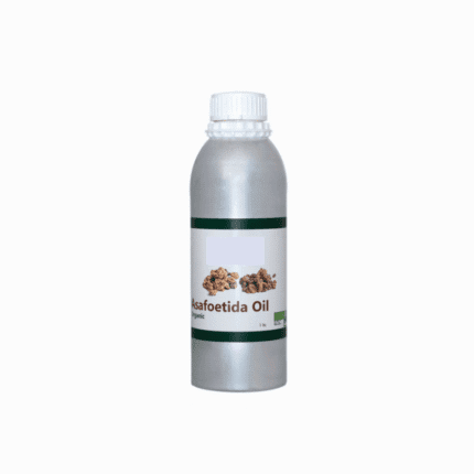 Bottle of organic Asafoetida oil, a high-quality natural wellness product for holistic health.