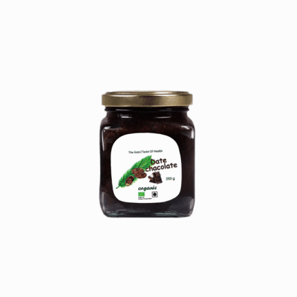 Organic date chocolate spread, a wellness lifestyle treat from our high-quality organic and conventional products.