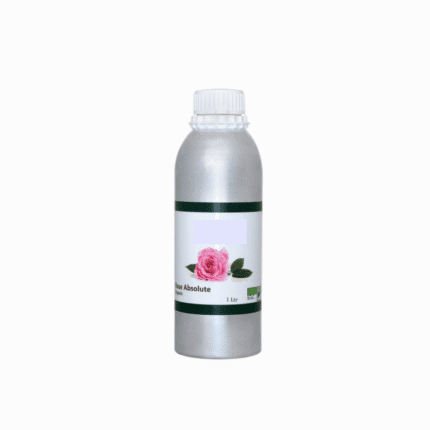 Aluminum bottle of Rose Absolute, representing high-quality organic and conventional products for a wellness lifestyle.