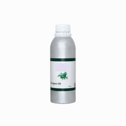 Bottle of organic Tarragon essential oil for natural health and holistic wellness
