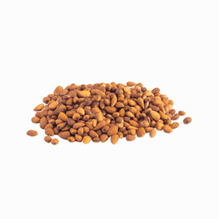 A heap of raw Mountain Almonds, a high-quality organic product supporting a wellness lifestyle and natural health