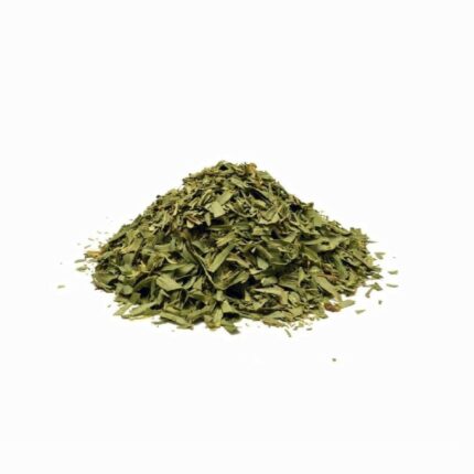 Dried tarragon leaves in a pile, featuring high-quality organic and conventional products for a natural health lifestyle.