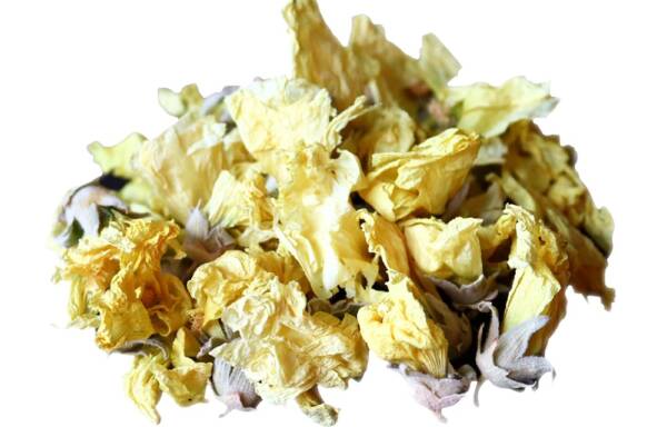 High-quality dried Mallow flowers (Yellow)