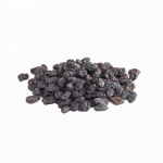 A cluster of dark black raisins, an antioxidant-rich snack for holistic nutrition and energy-boosting wellness.