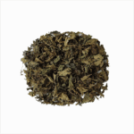 Dried green nettle leaves for organic products, promoting natural health and a wellness lifestyle.